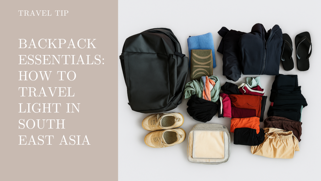 backpack essentials how to travel light in south east asia